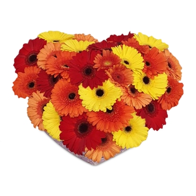 Солнечное сердце — Цветы SFlower – доставка цветочных букетов в Хабаровске. У нас цветы можно купить или заказать с доставкой круглосуточно — 