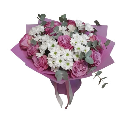 Идеальный дуэт — Цветы SFlower – доставка цветочных букетов в Хабаровске. У нас цветы можно купить или заказать с доставкой круглосуточно — 