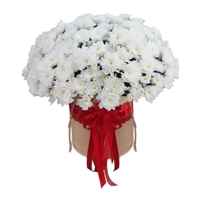 Облако в шляпной коробке — Цветы SFlower – доставка цветочных букетов в Хабаровске. У нас цветы можно купить или заказать с доставкой круглосуточно — a1ae8dda