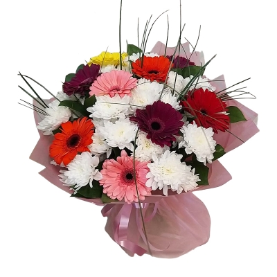Радостный день — Цветы SFlower – доставка цветочных букетов в Хабаровске. У нас цветы можно купить или заказать с доставкой круглосуточно — 